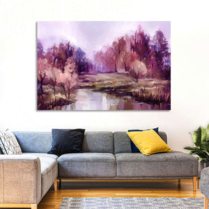 Watercolor Autumn Forest Wall Art