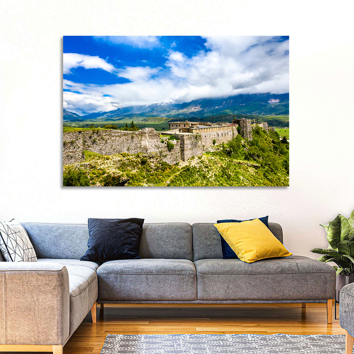 Gjirokastër Fortress Over Drino Valley Wall Art