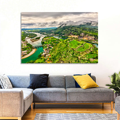Rozafa Castle River Valley View Wall Art