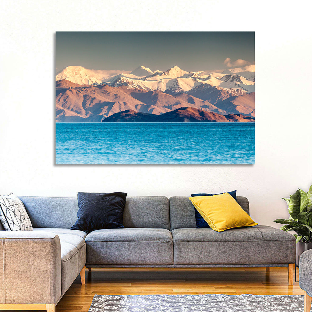 Karakul Lake at Golden Hour Wall Art
