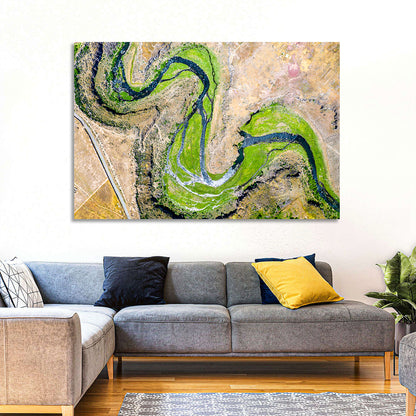 Kasagh River Valley Aerial Wall Art