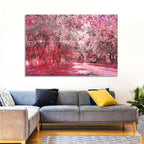 Pink Autumn Pathway Wall Art