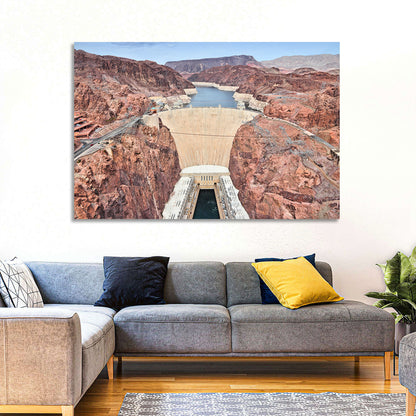 Hoover Dam High-angle View Wall Art