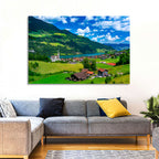Lungern Village Panorama Wall Art