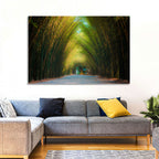 Arched Bamboo Tunnel Wall Art