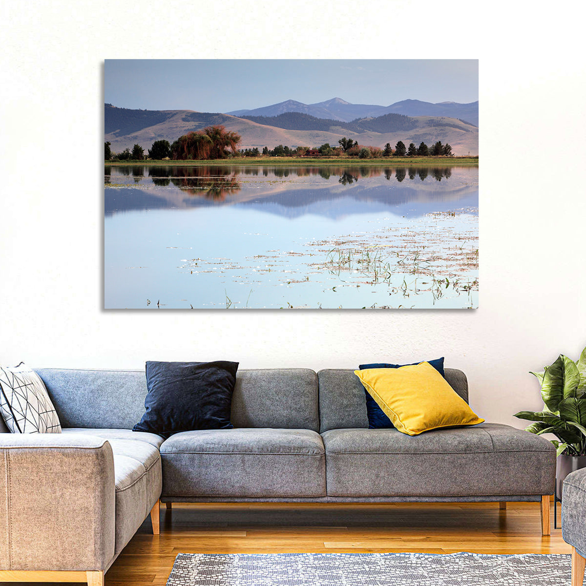 Mission Valley Lake Reflection Wall Art