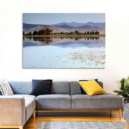 Mission Valley Lake Reflection Wall Art