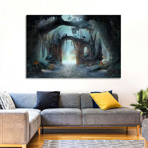 Enchanted Foggy Forest Wall Art