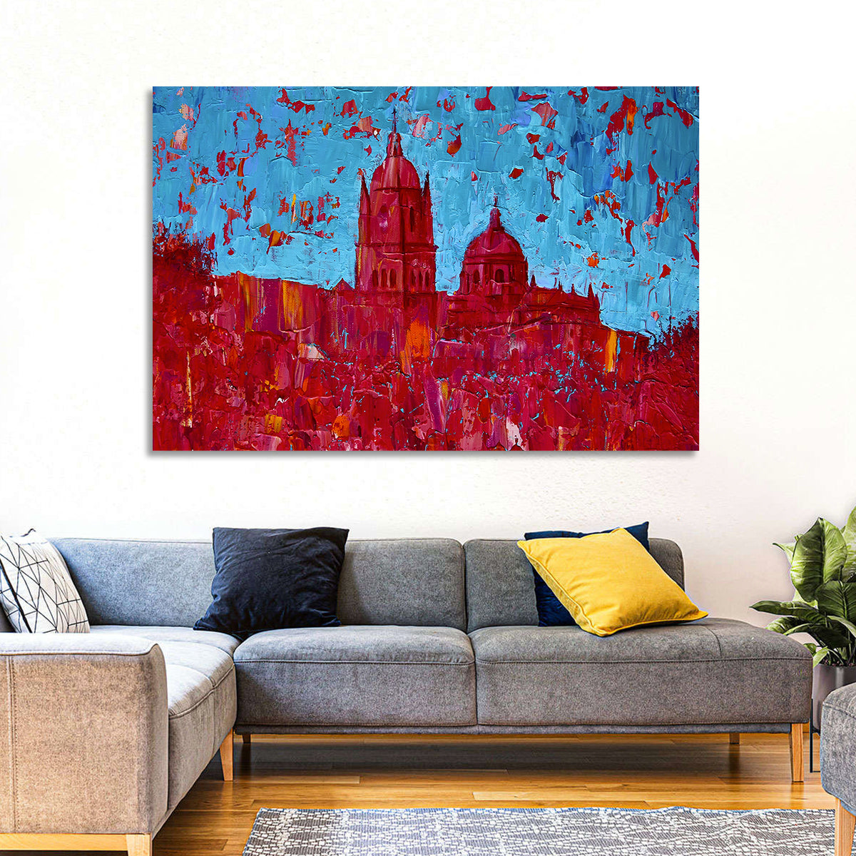 New Cathedral of Salamanca Wall Art in a room, landscape