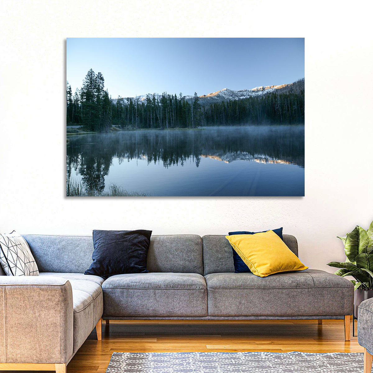 Sylvan Lake Morning Mist Wall Art