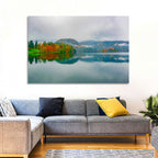 Lake Bled Island Church Wall Art