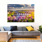 Prague Vltava Bridges in Spring Light Wall Art