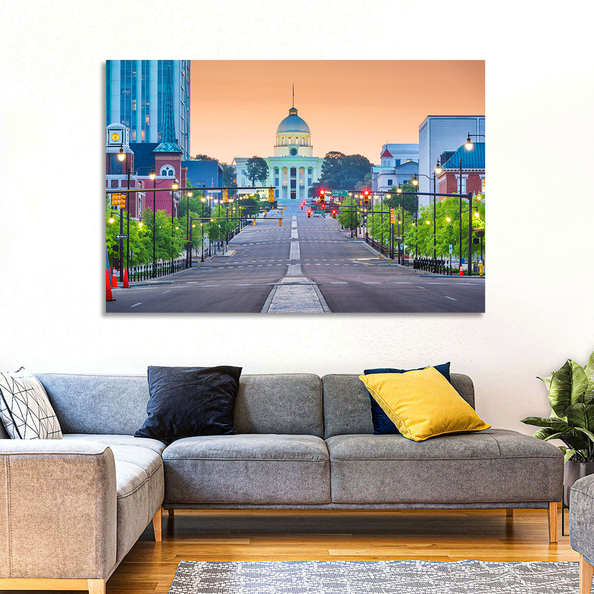 Montgomery State Capitol Wall Art in a room, landscape