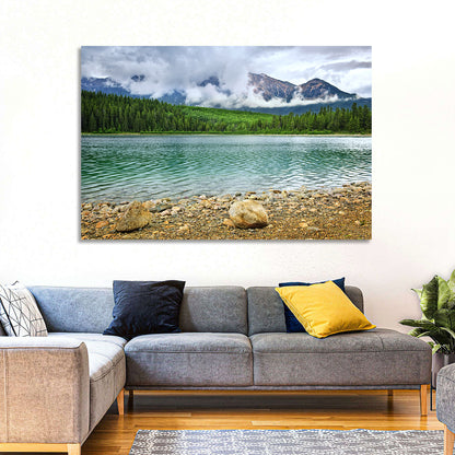 Patricia Lake Cloudy Peaks Wall Art