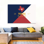 Lone Star State Map Wall Art