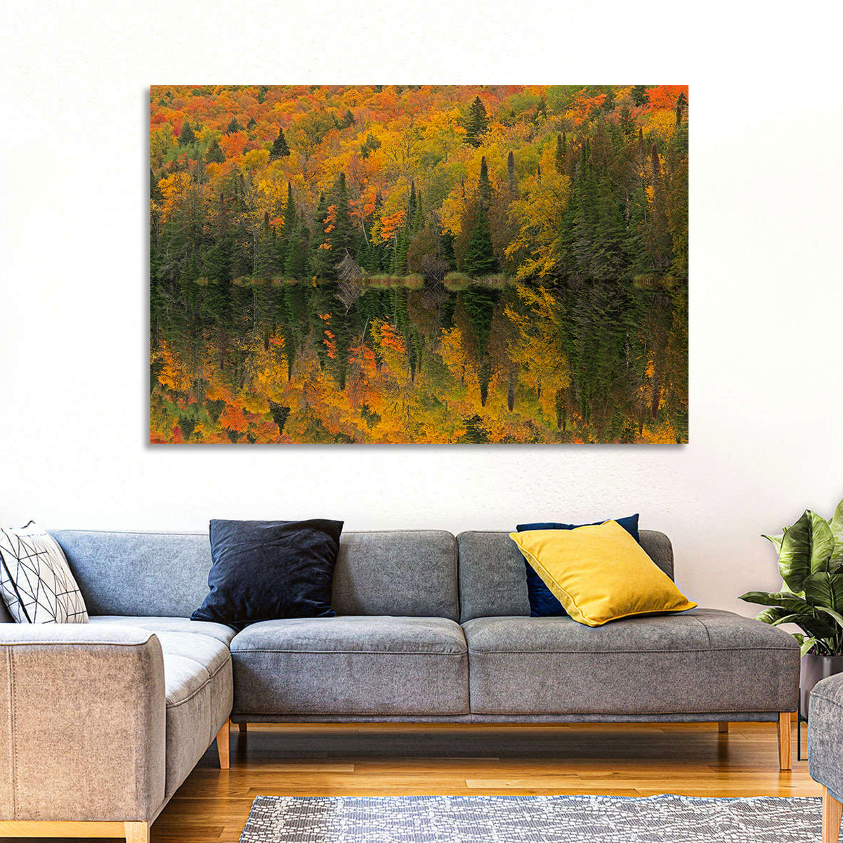 Ottawa National Forest Autumn Reflection Wall Art