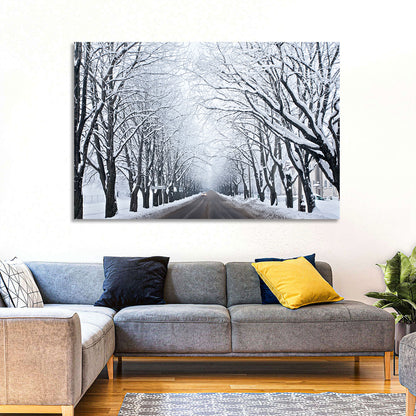 Winter Road Wall Art