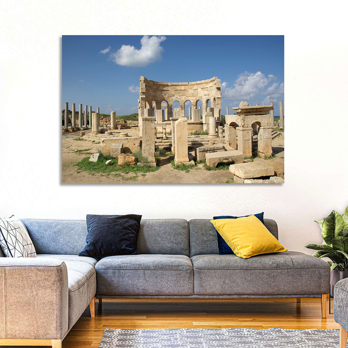 Leptis Magna Stone Ruins Wall Art