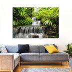 Lush Rainforest Cascade Wall Art