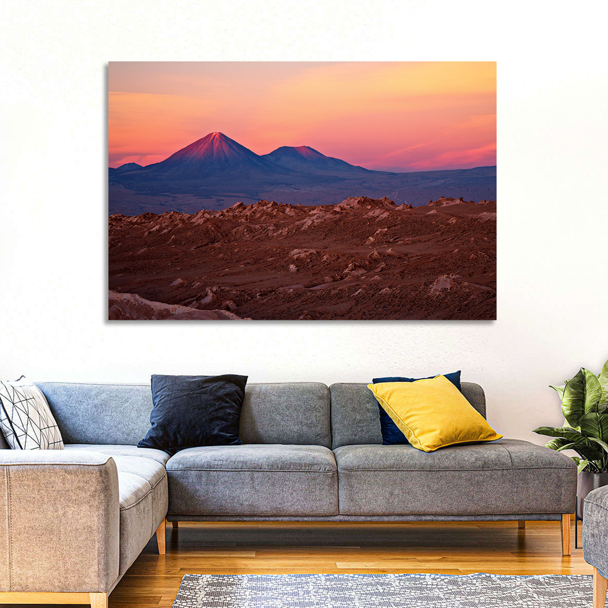 Valle De La Luna, Licancabur Volcano Wall Art