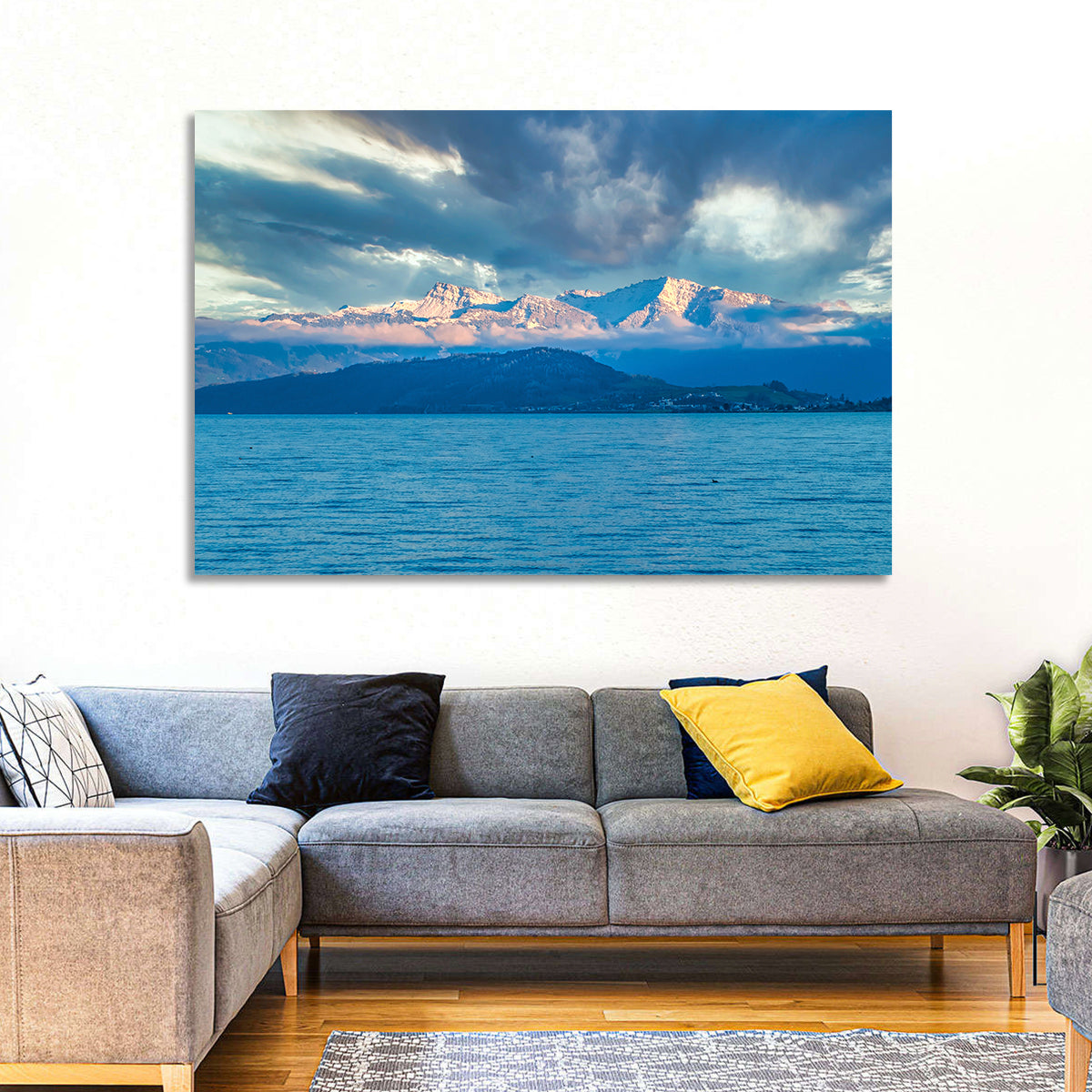 Lake Obersee Golden Hour Wall Art
