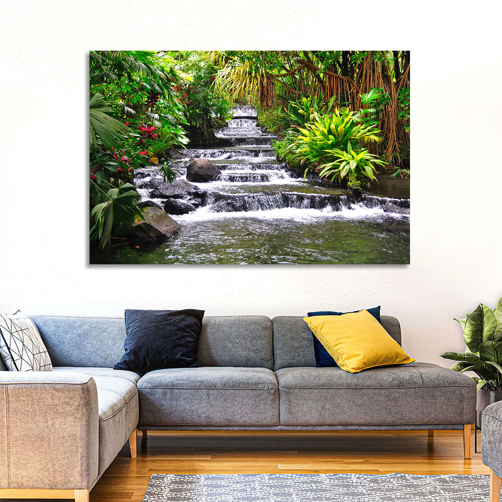 Tabacon Tiered Hot Springs Waterfall Wall Art