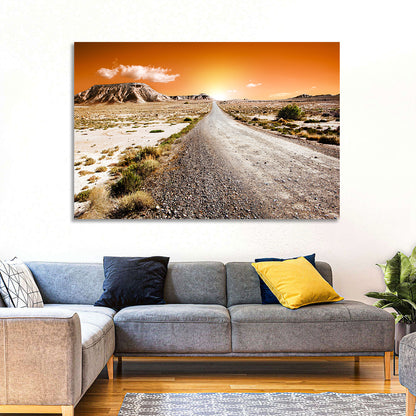 Infinite Desert Road Wall Art
