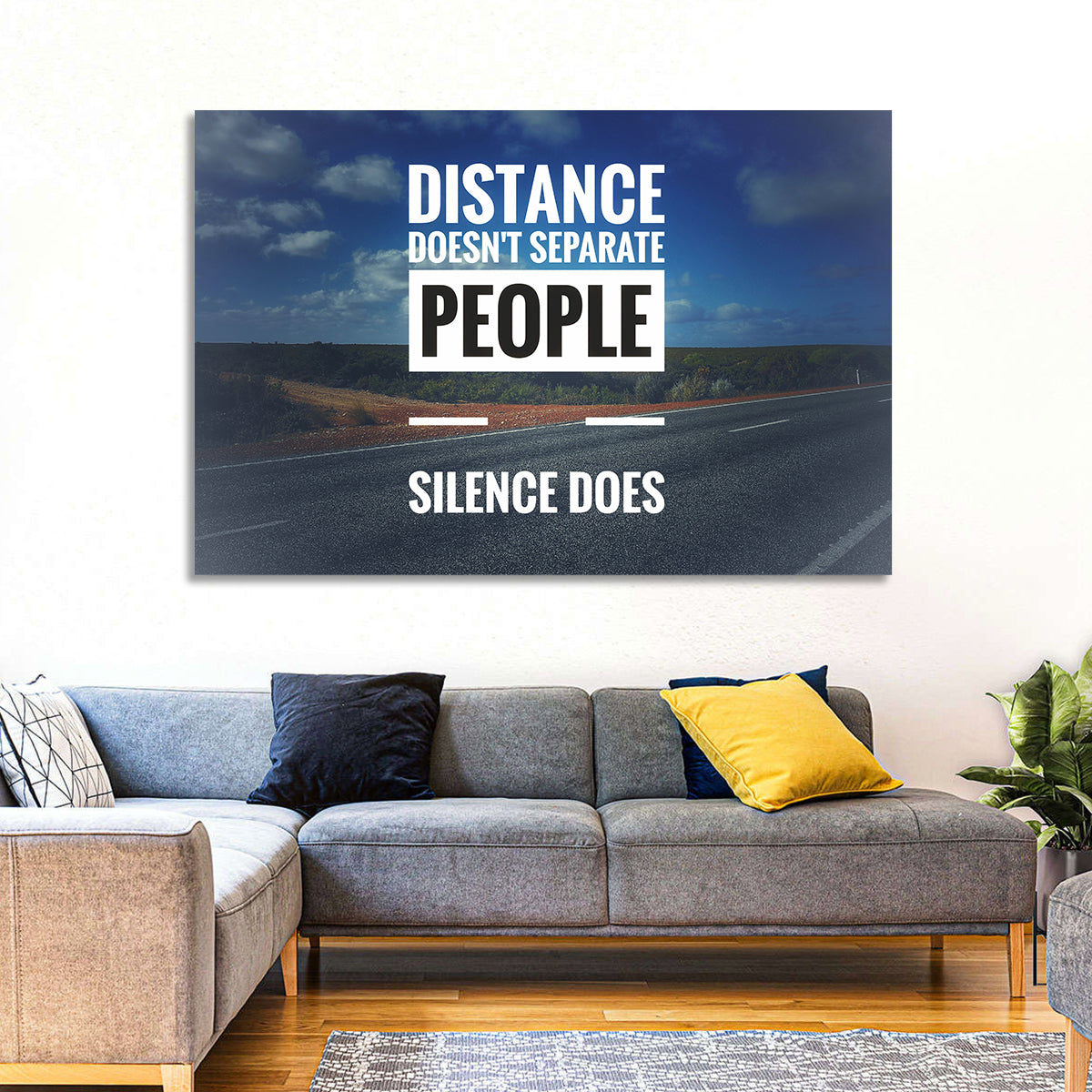 Silence Separates People Wall Art