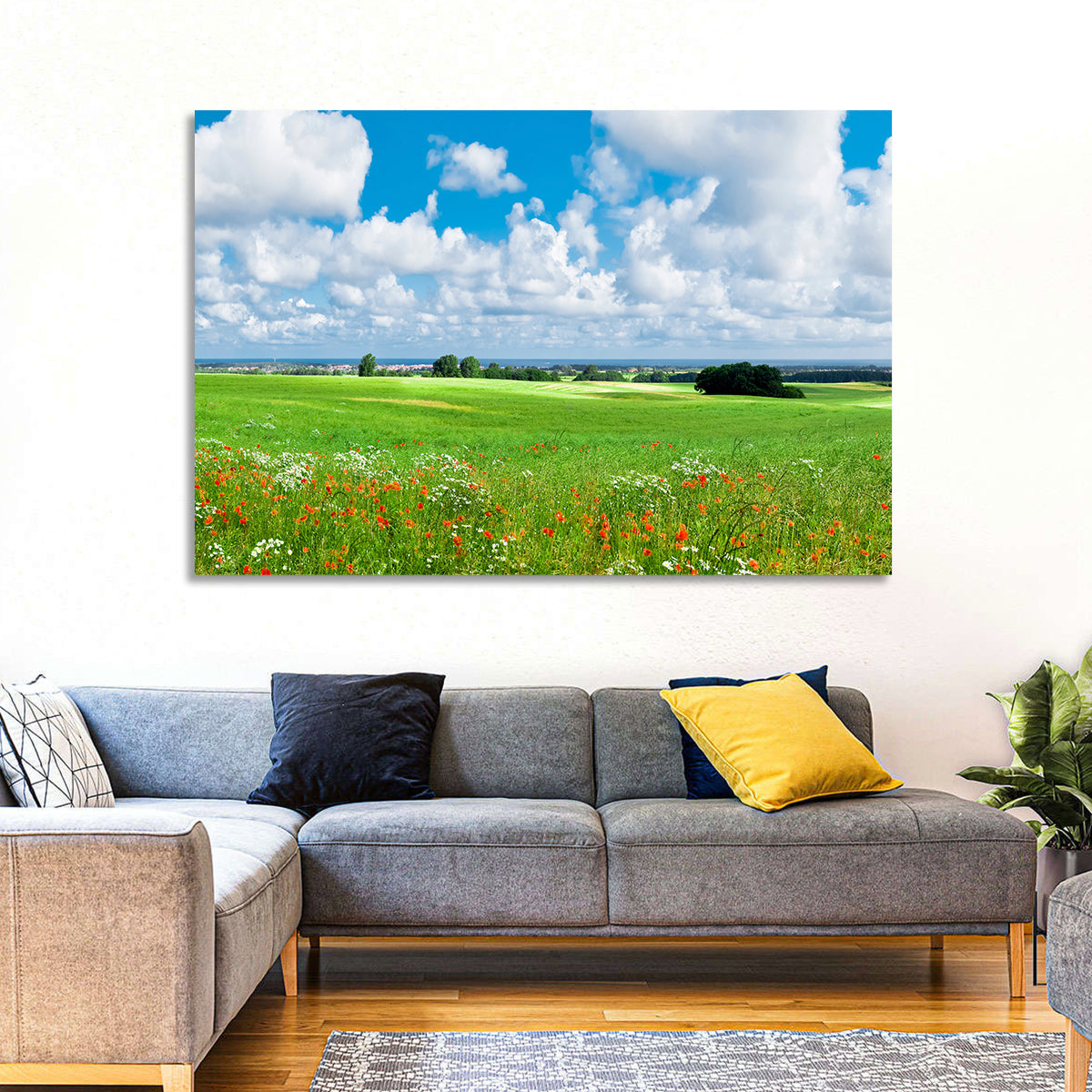 Summer Meadow with Poppies Wall Art