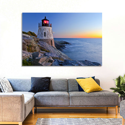 Castle Hill Lighthouse at Dusk Wall Art