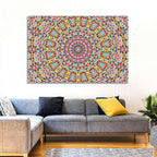 Beaded Kaleidoscope Mandala Wall Art