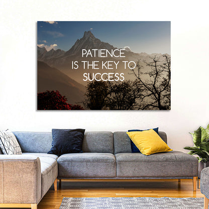 Patience Is the Key to Success Wall Art