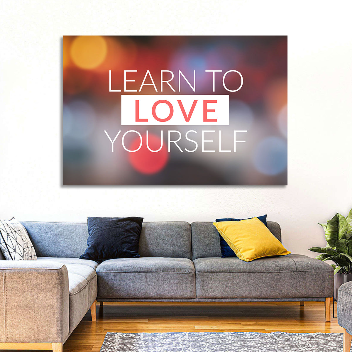 Learn to Love Yourself Wall Art