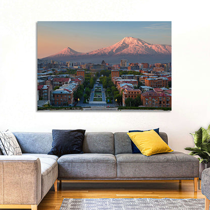 Sunset Over Mount Ararat from Yerevan Wall Art