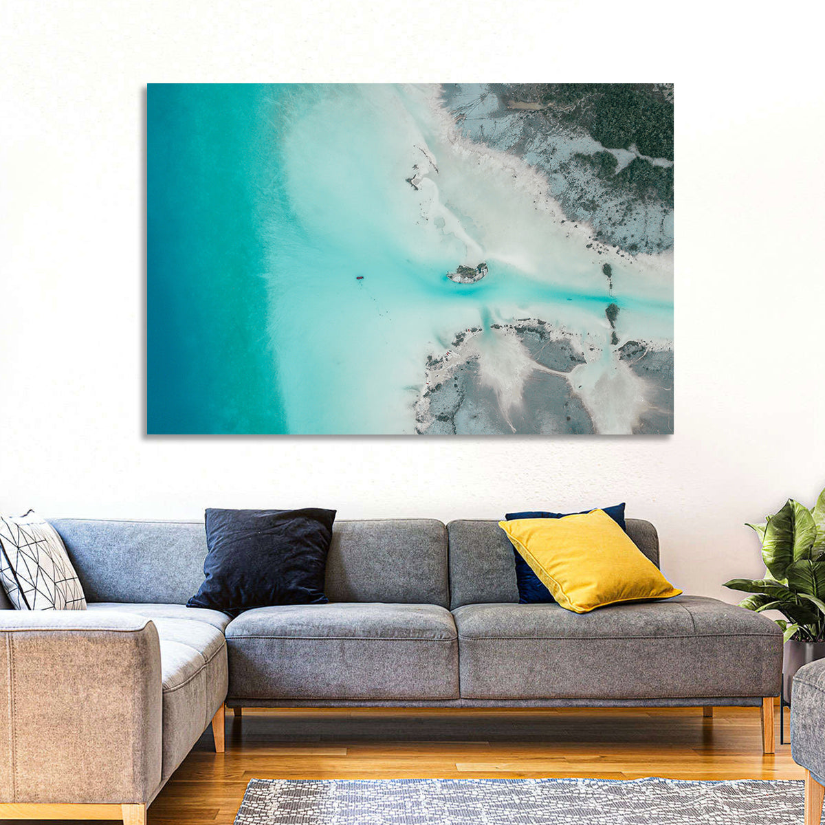 Bacalar Lagoon Aerial Wall Art