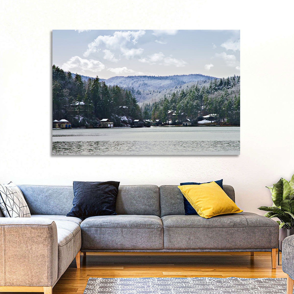Lake Rabun Winter Scene Wall Art