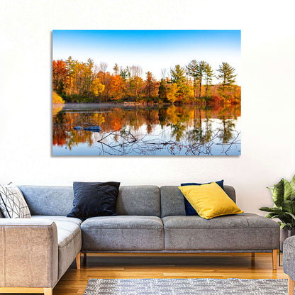 Lake Nockamixon Autumn Reflection Wall Art