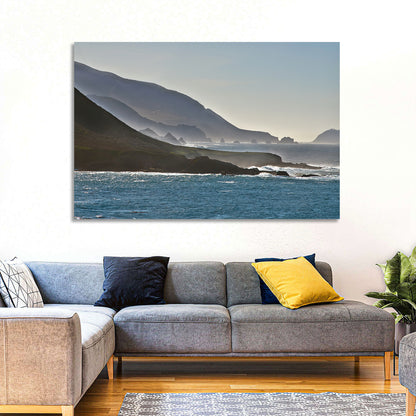 Misty Big Sur Coastline Wall Art