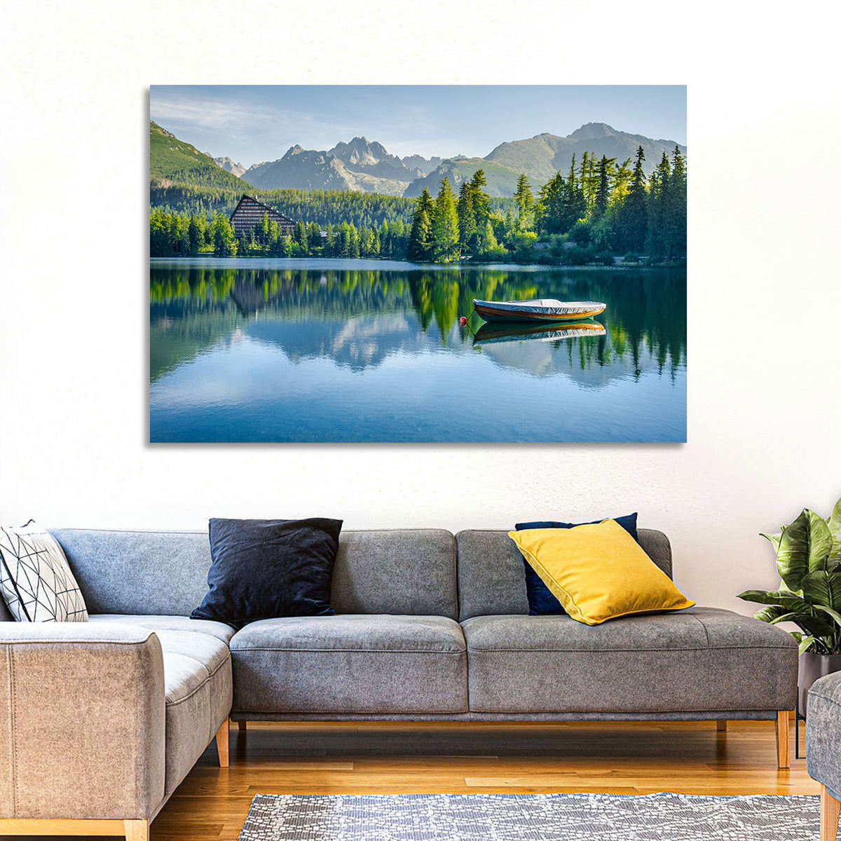 Štrbské Pleso Reflection Wall Art