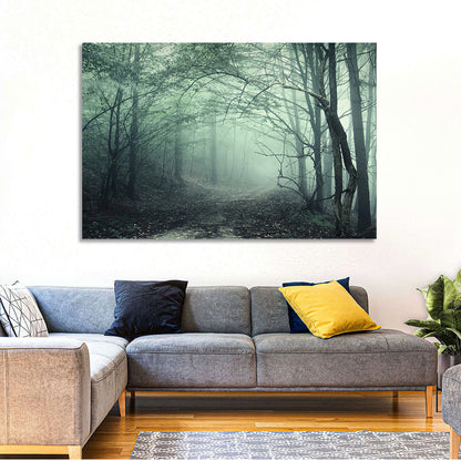 Misty Forest Path Wall Art