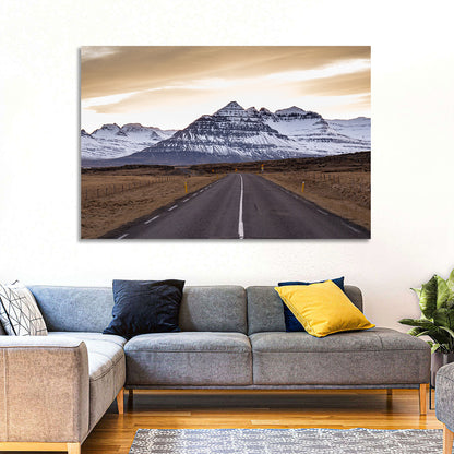 East Fjords Road at Dusk Wall Art