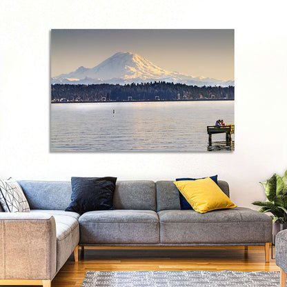 Mount Rainier Over Lake Washington Wall Art