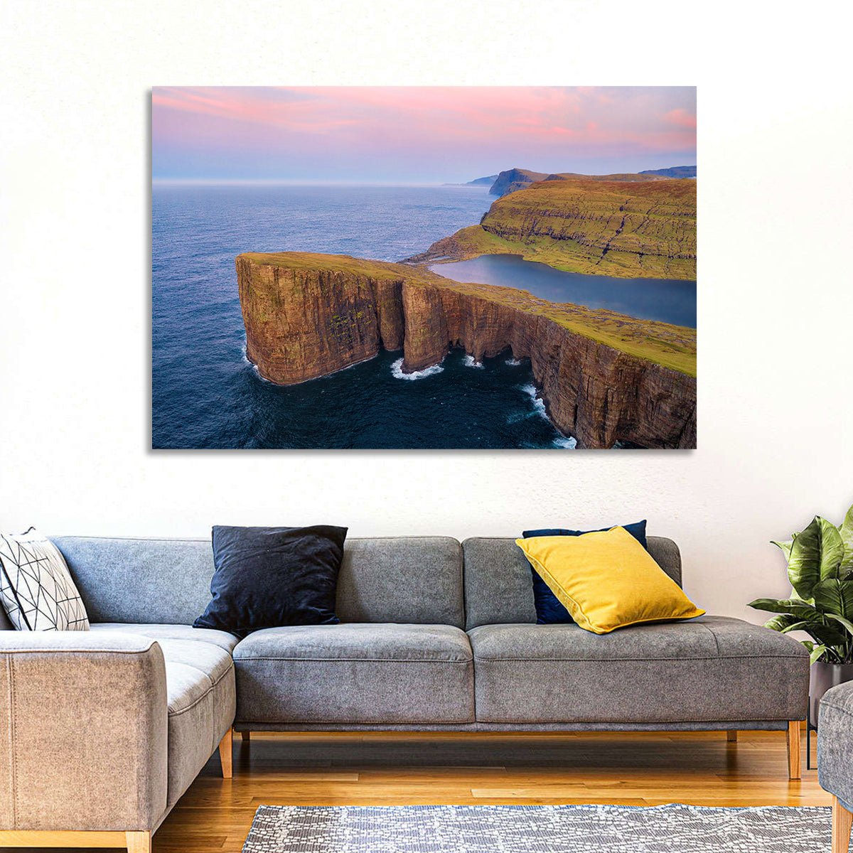 Sørvágsvatn Clifftop Lake Wall Art