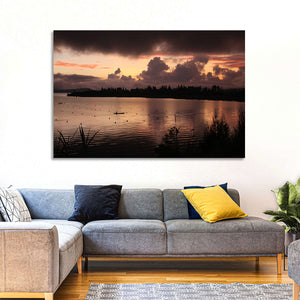 Lake Diatas Sunset Wall Art