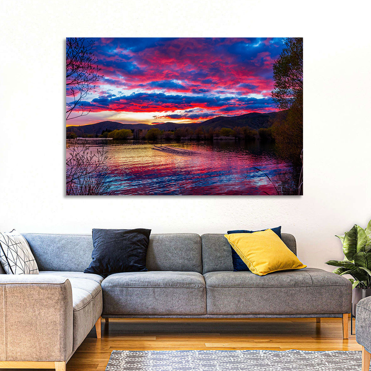 Lake Wairepo Arm Sunrise Reflection Wall Art