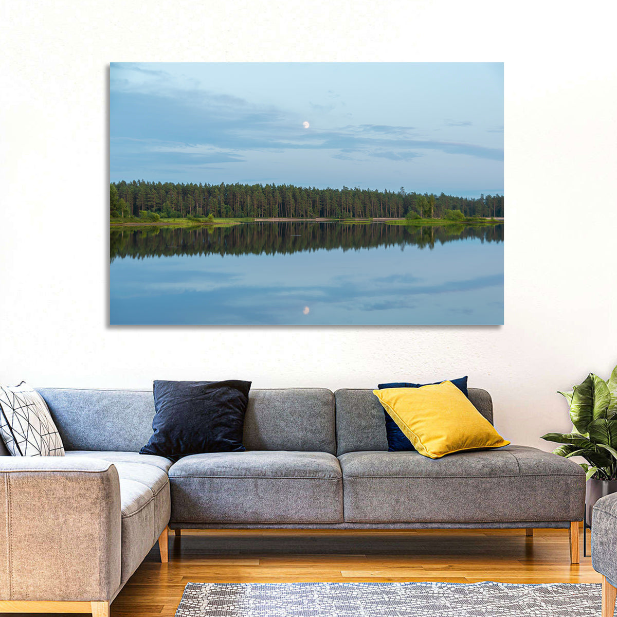 Lake Vanern Moonlight Wall Art