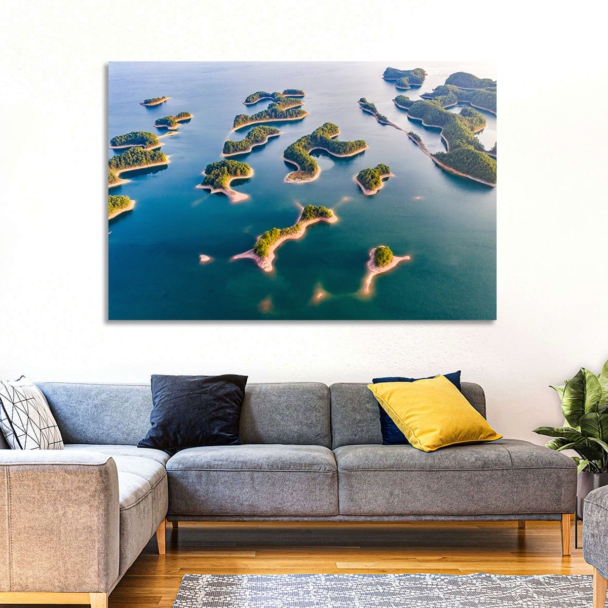 Qiandao Lake Aerial View Wall Art