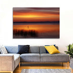 Lake Champlain Sunrise with Heron Wall Art