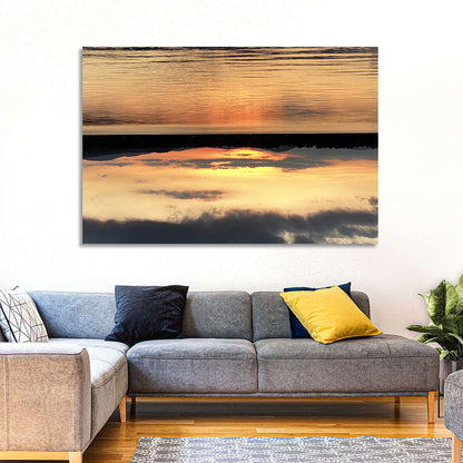 Lake Pleasant Golden Sunset Wall Art