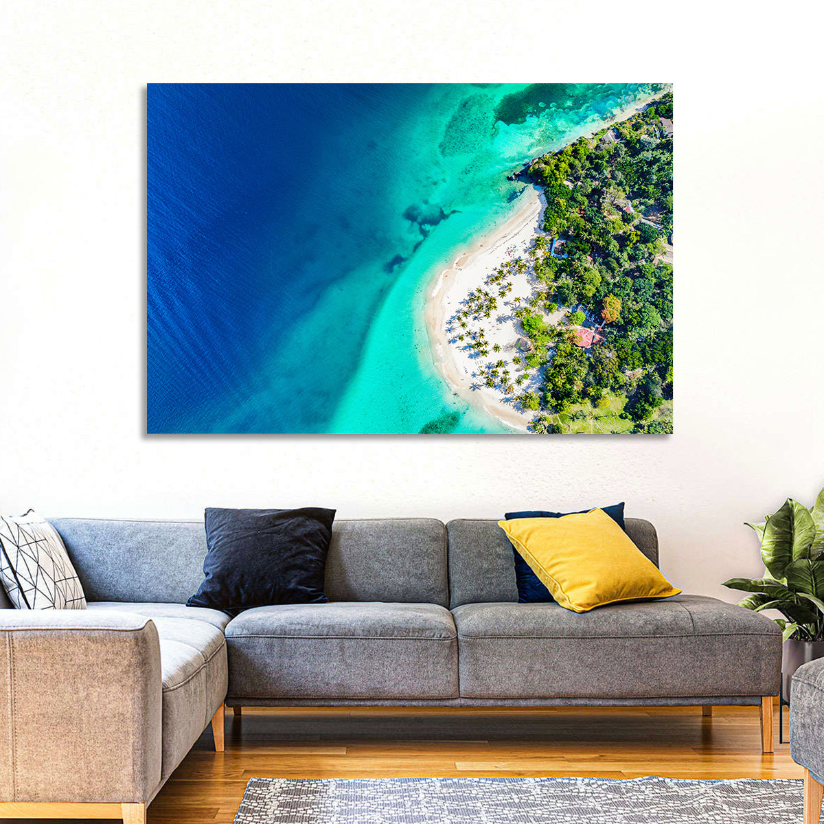 Cayo Levantado Aerial View Wall Art